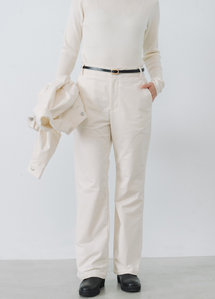 復古燈芯絨寬褲